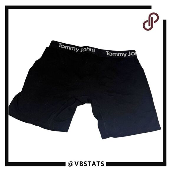 Tommy John Men's Cotton Stretch Mid Rise Cool Boxer Brief Black Size Medium - Picture 1 of 4